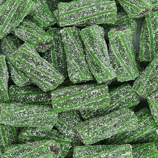 Sour Pectin Filled Watermelon Licorice Bites